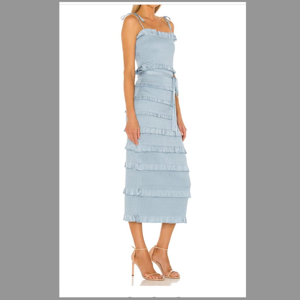 V Chapman Midi Dress (Cashmere Blue)